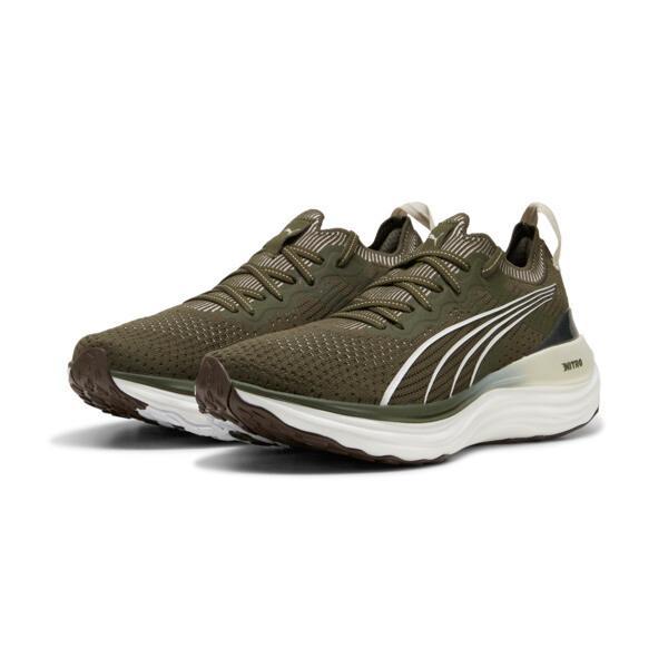 PUMA ForeverRun NITROâ¢ Knit Men's Running Shoes in Dark Olive/White Product Image