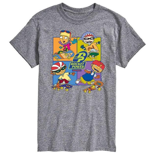 Big & Tall Nickelodeon Rugrats Rocket Power Grid Graphic Tee, Mens Product Image