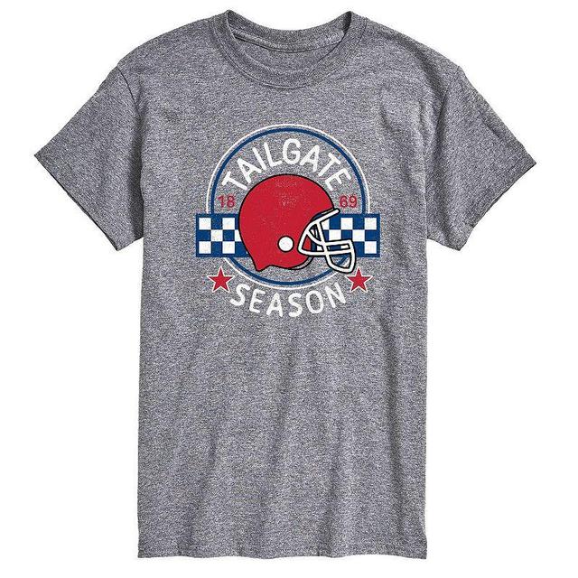 Mens Tailgate Season Graphic Tee Grey Gray Product Image