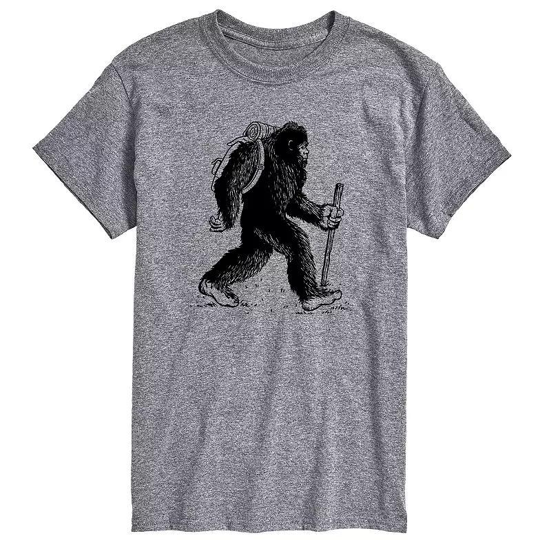 Big & Tall Bigfoot Backpacking Graphic Tee, Mens Product Image