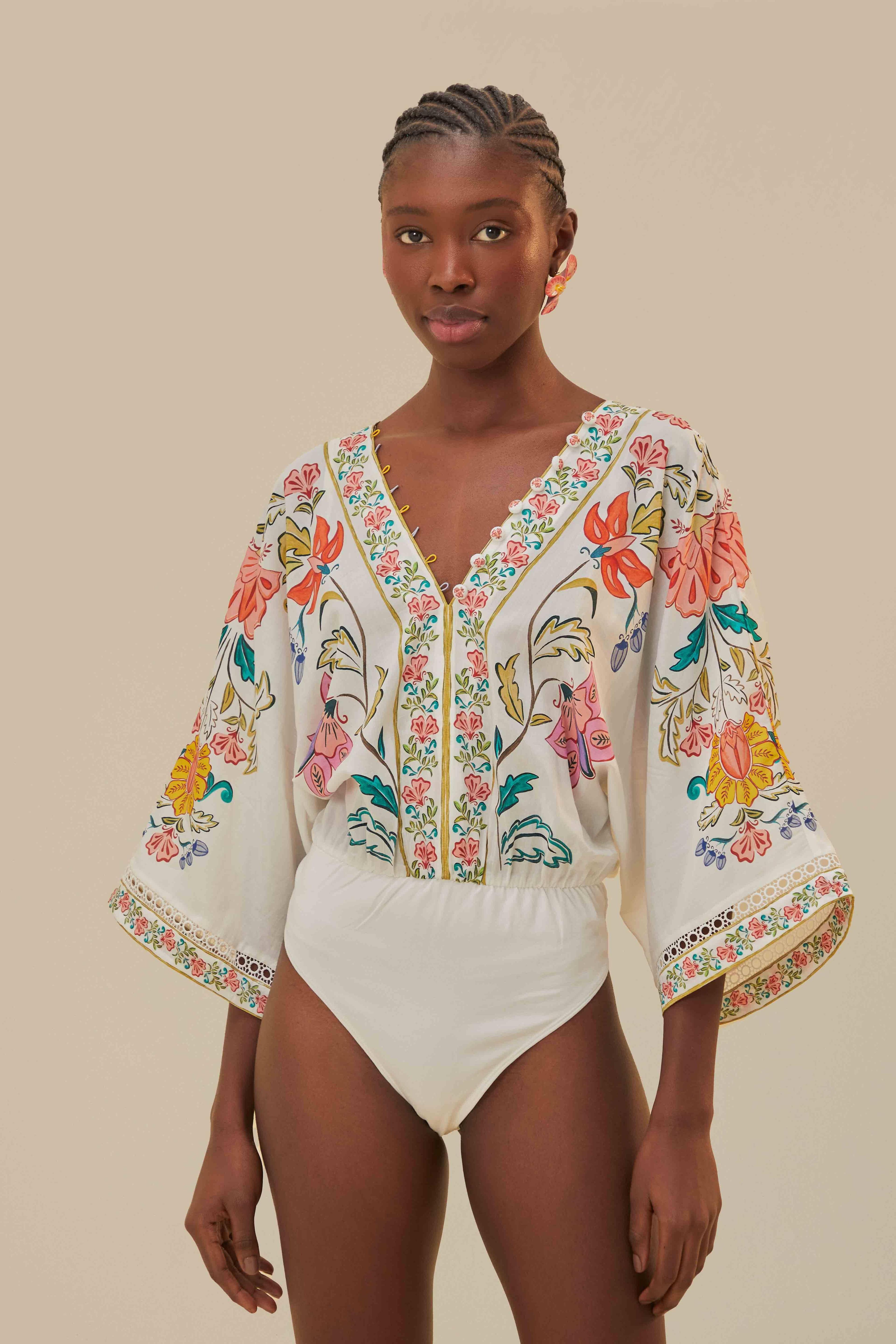 Off-White Insects Floral Bodysuit Product Image