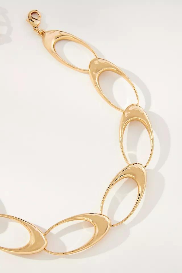 Linked Ovals Collar Necklace Product Image