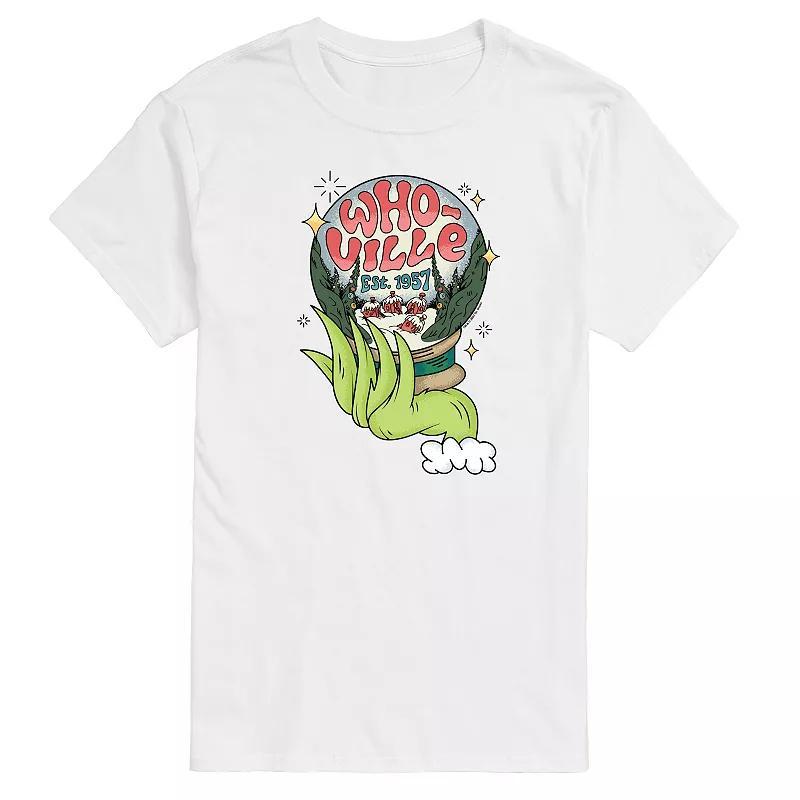 Mens Dr. Seuss The Grinch Whoville Globe Graphic Tee Product Image