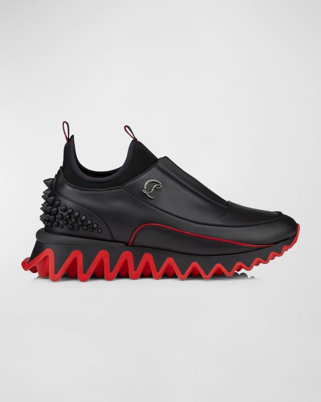 Men's Sharkyloub SP Spikes Leather Runner Sneakers Product Image