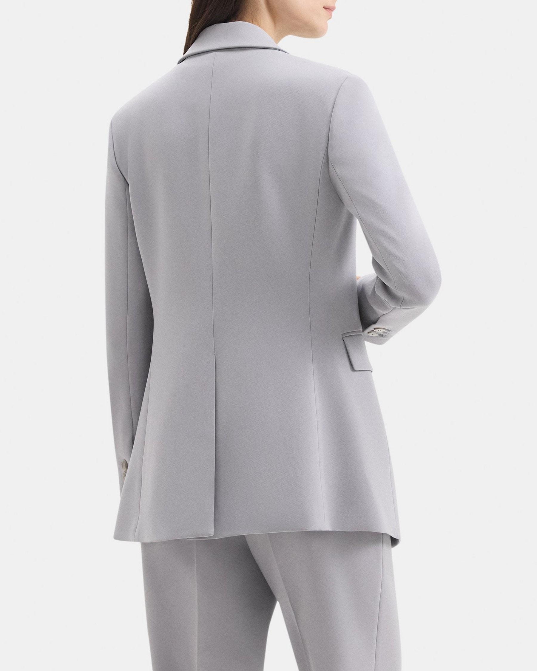 Single-Breasted Blazer in Crepe Product Image