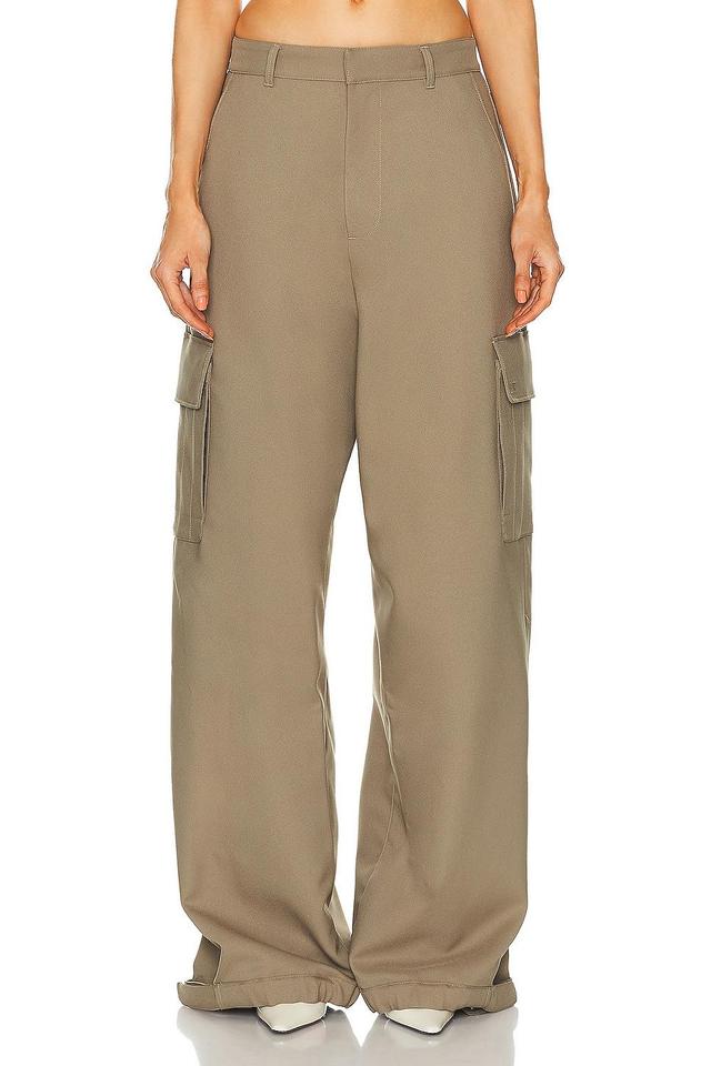 OFF-WHITE Drill Cargo Pant Brown. (also in 46, 50). Product Image