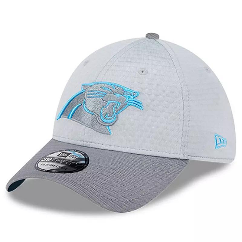 Mens New Era Gray Carolina Panthers 2024 NFL Training Camp 39THIRTY Flex Hat Product Image