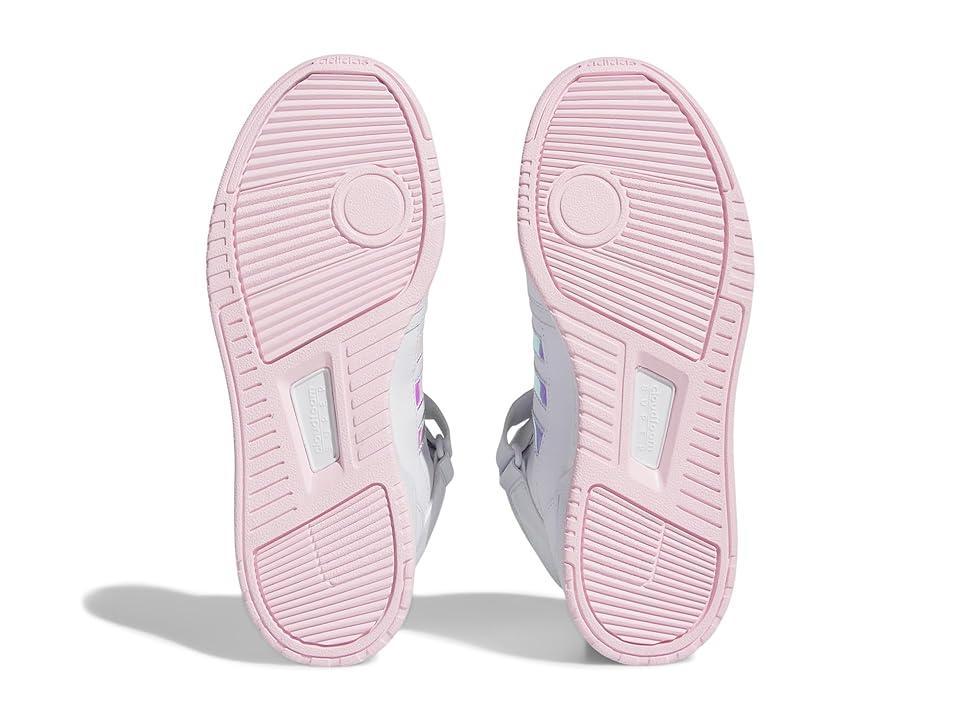 adidas Postmove Mid Clear Pink/White) Women's Basketball Shoes Product Image