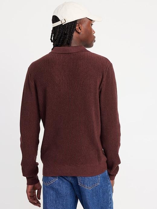 Relaxed Fit Polo Sweater Product Image