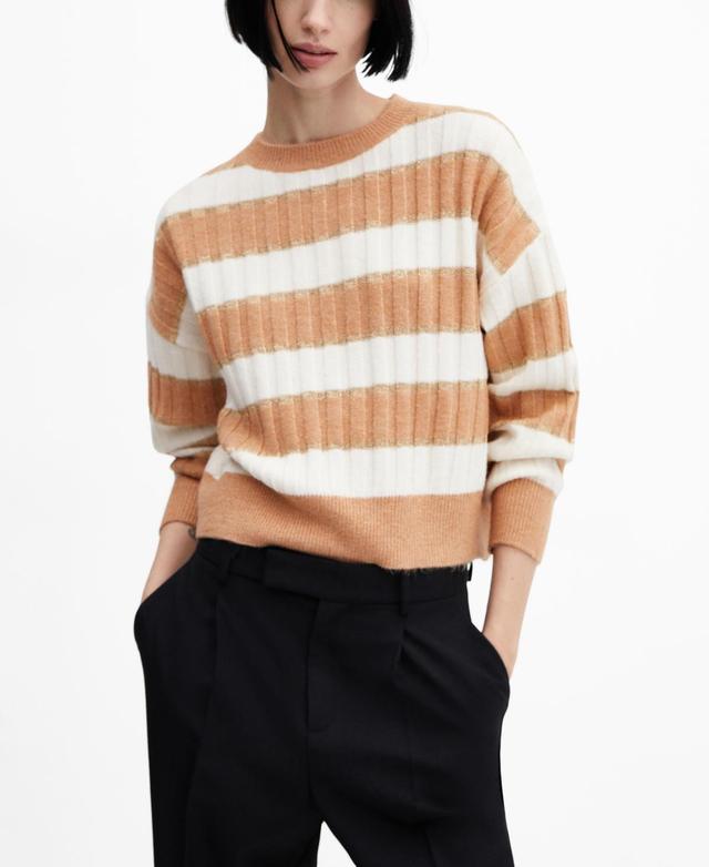 MANGO Metallic Stripe Sweater Product Image