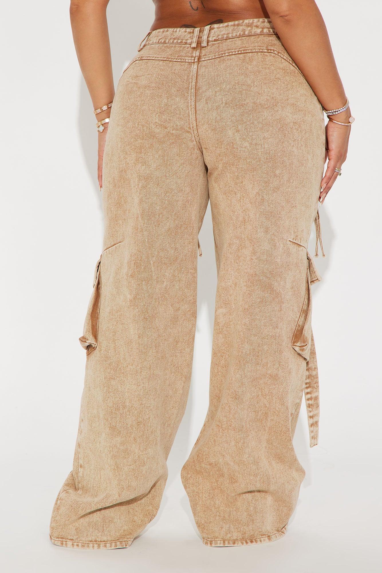 Hear Me Out Washed Cargo Pant - Tan Product Image