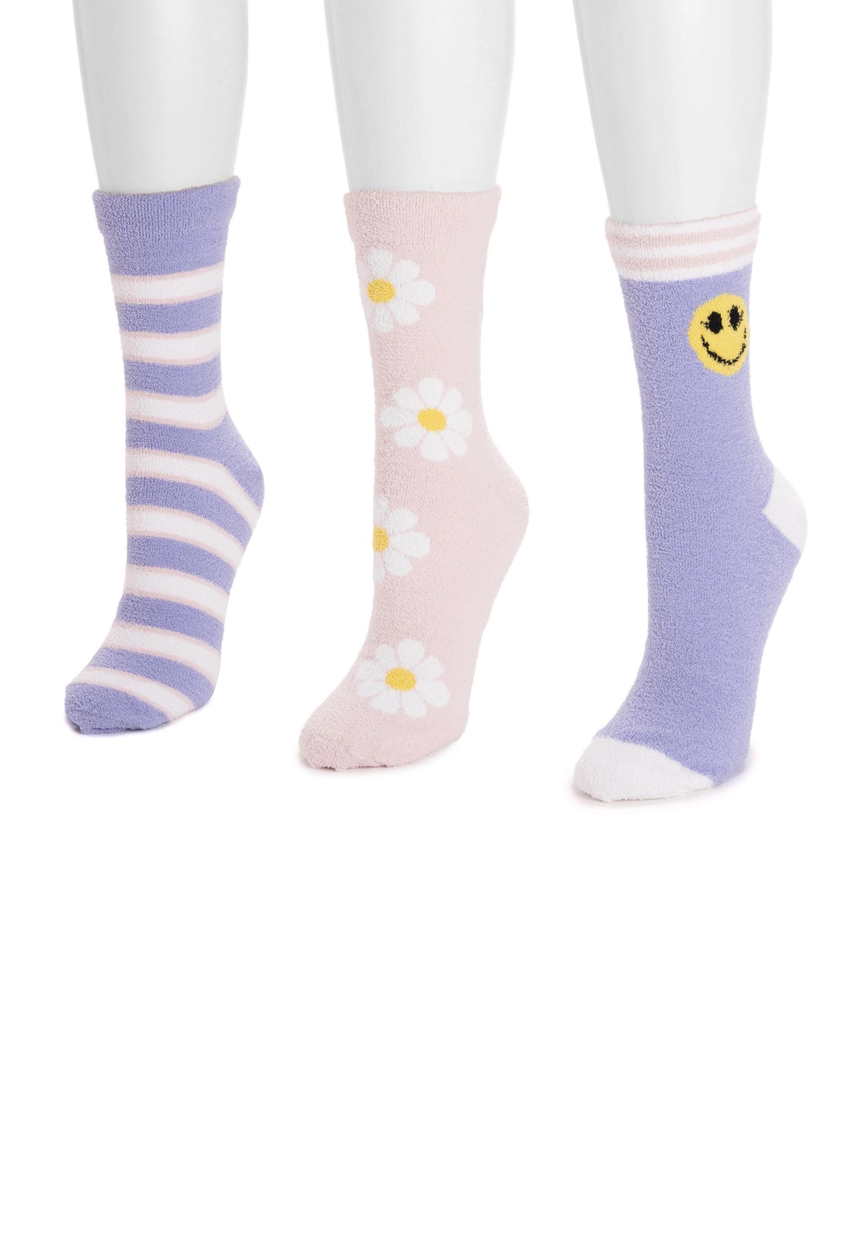 MUK LUKS Womens 3 Pack Cozy Compression Crew Socks Product Image