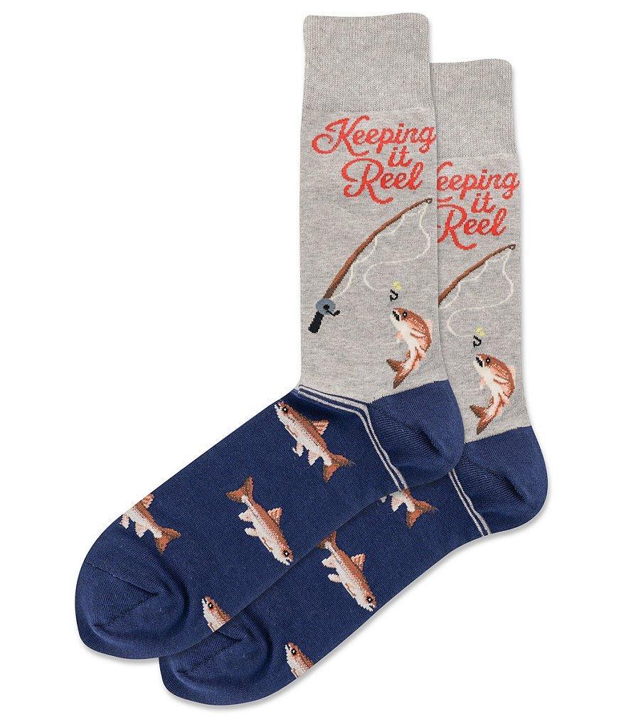 Hot Sox Novelty Keeping It Reel Crew Socks Product Image