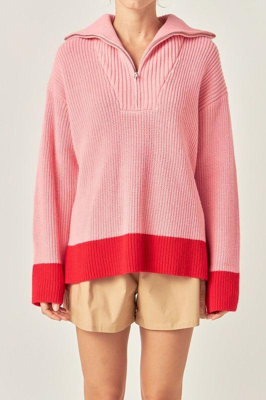 Louanne Contrast Pullover Product Image