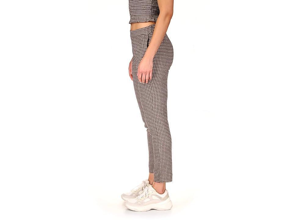 Sanctuary Westside Check Pants (Chocolate Gingham) Women's Clothing Product Image