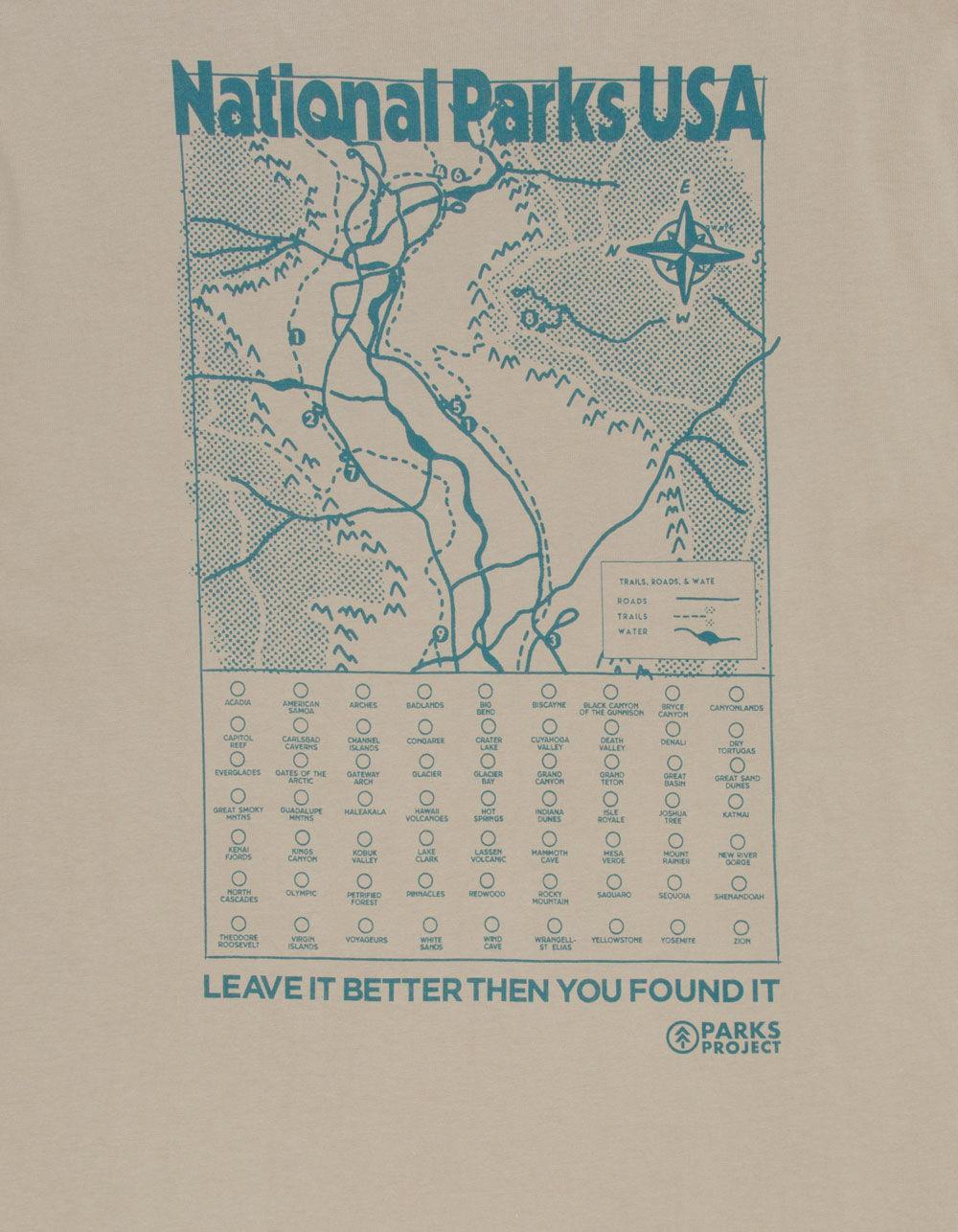 PARKS PROJECT National Parks Trail Map Mens Tee Product Image