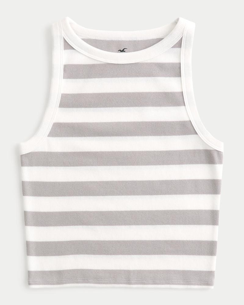 Ribbed High-Neck Tank Product Image