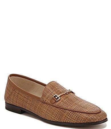 Sam Edelman Loraine Raffia Basket Weave Bit Detail Career Flat Loafers Product Image