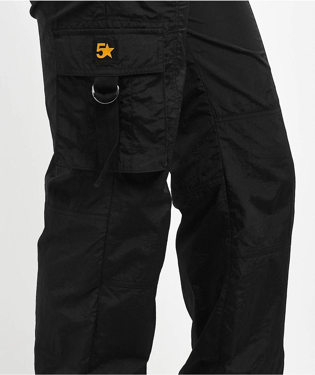 Fivestar General Balloon Low Rise Black Cargo Pant Product Image