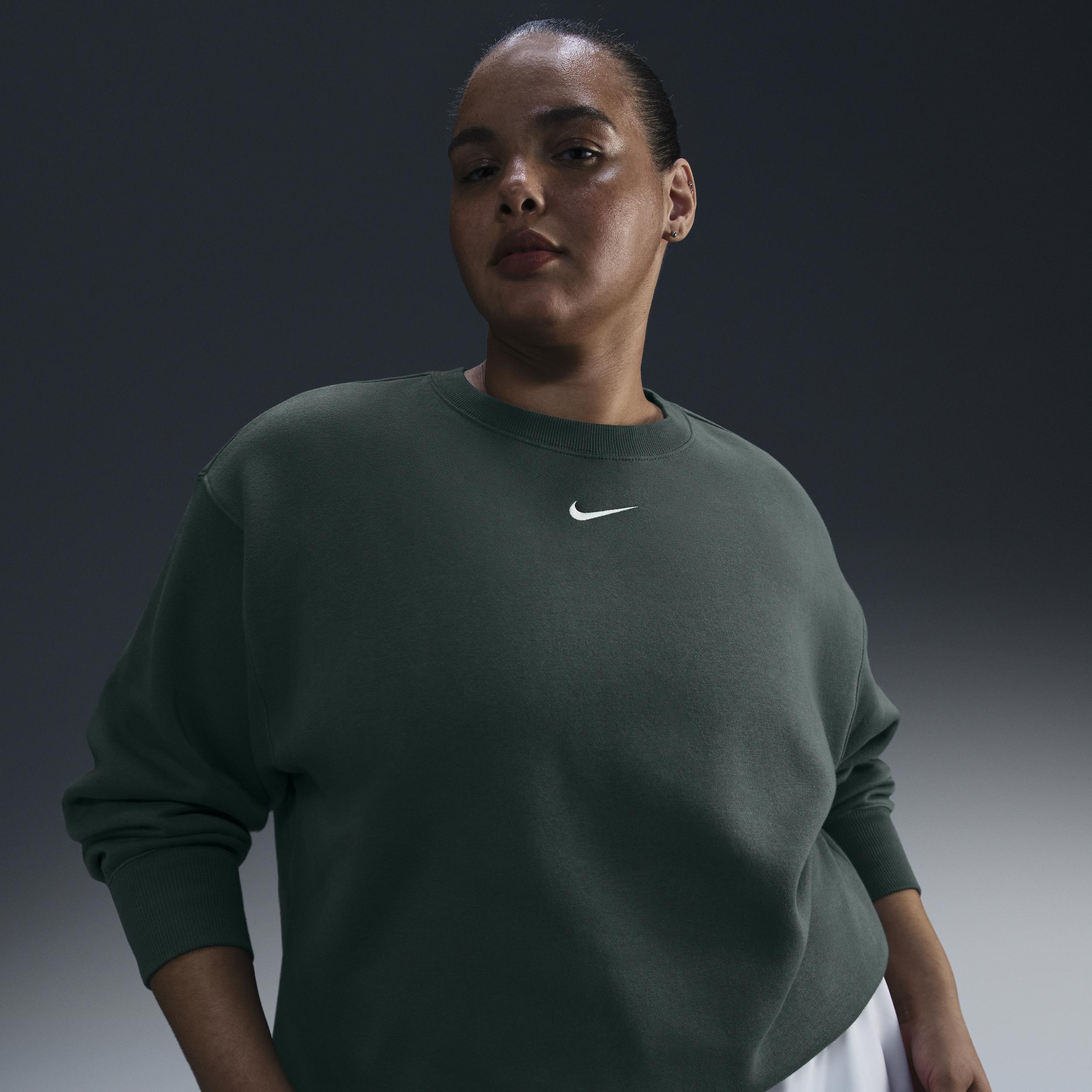 Nike Sportswear Phoenix Fleece Women's Oversized Crew-Neck Sweatshirt (Plus Size) Product Image