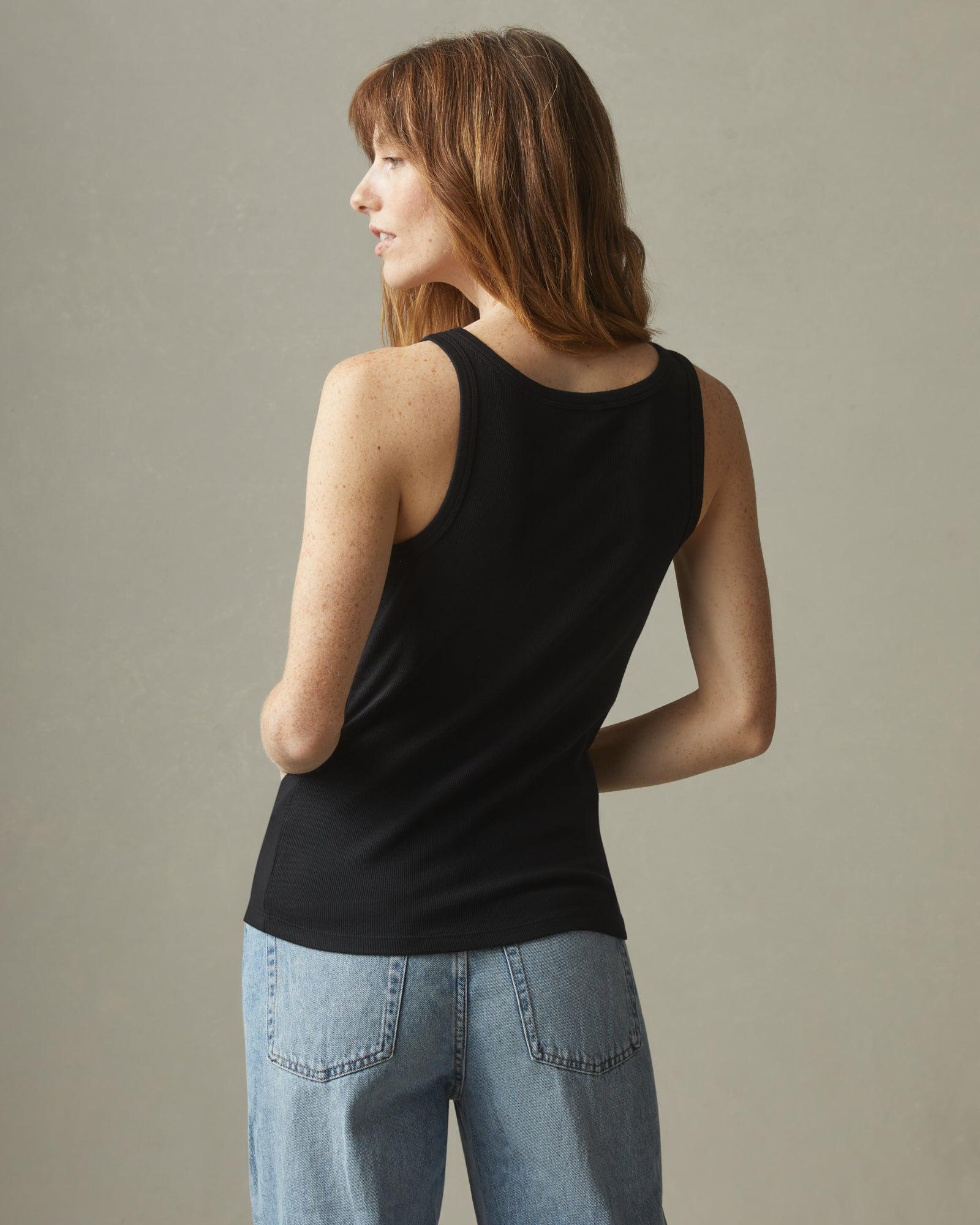 Stretch Rib Tank - Meteorite Female Product Image