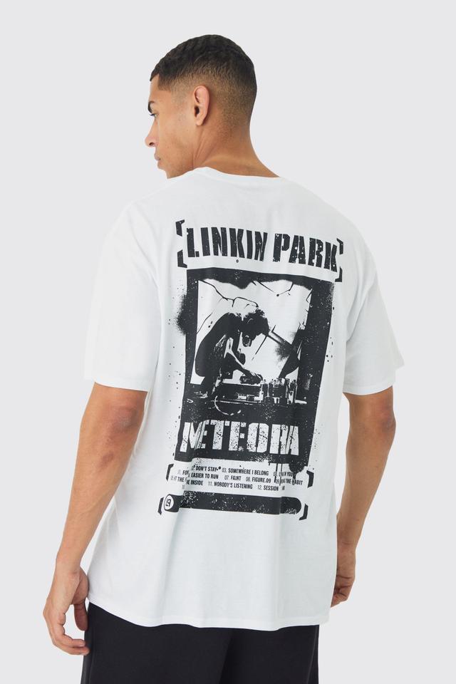 Oversized Linkin Park Band License Print T-Shirt | boohooMAN USA Product Image