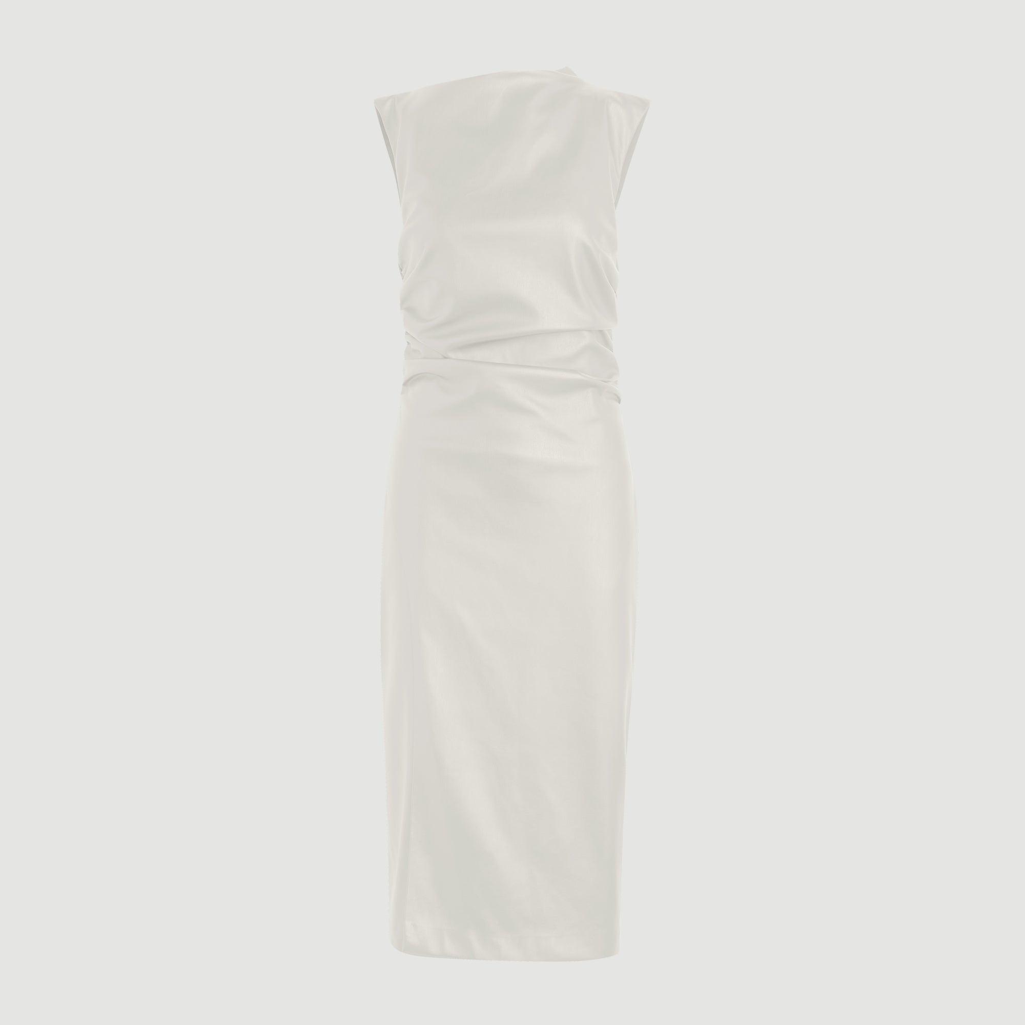 Channing Vegan Leather Wrap-Neck Dress (Petite) Product Image