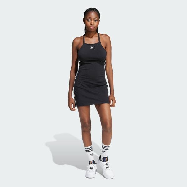 adidas 3-Stripes Mini Dress Black L Womens Product Image