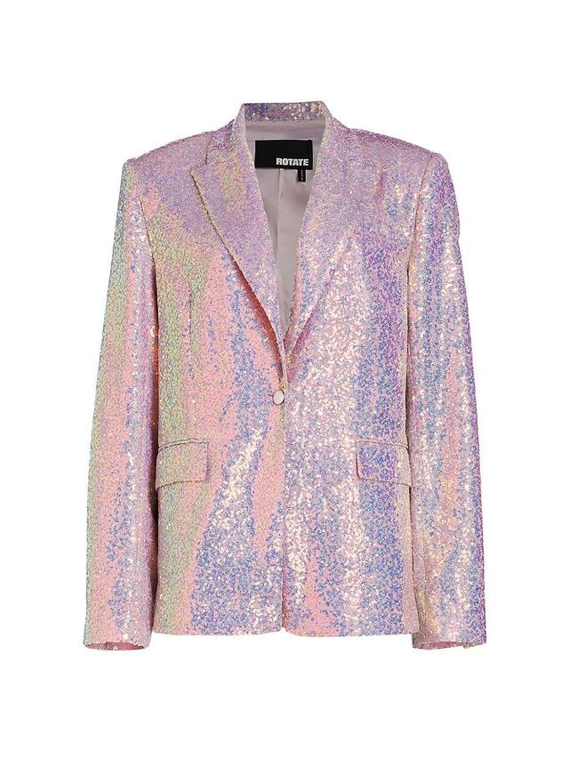 Womens Oversized Sequin Blazer Product Image