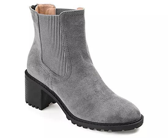 Journee Collection Jentry Tru Comfort Foam Womens Block Heel Chelsea Boots Brown Product Image