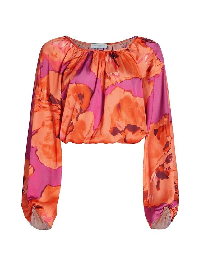 Womens Aria Floral Blouson Top Product Image