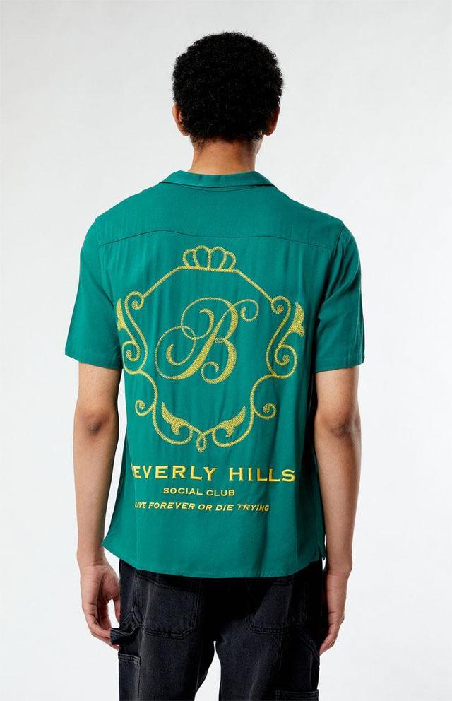 Men's Beverly Hills Embroidered Camp Shirt Product Image