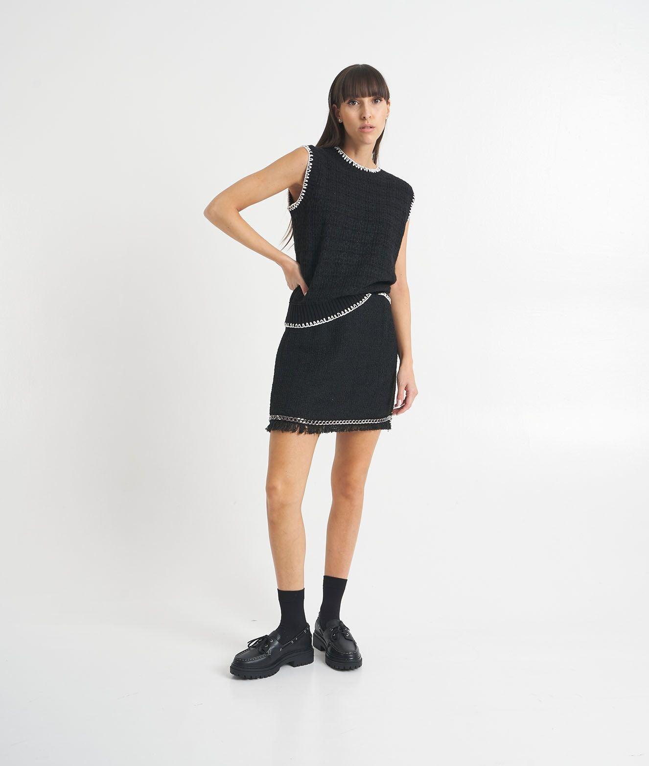 Mini skirt in tweed Product Image