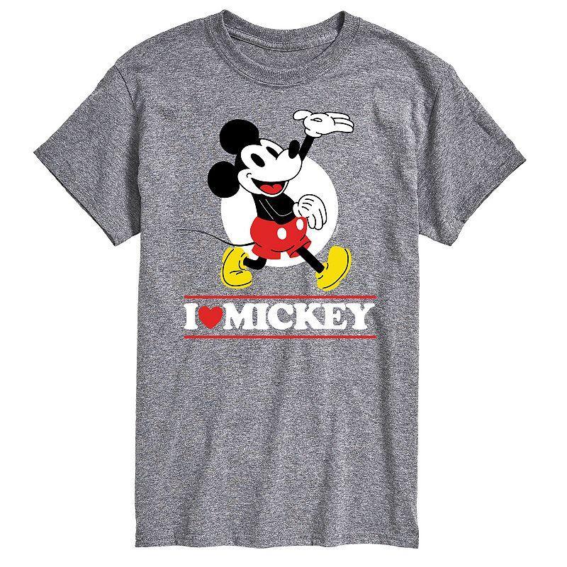 Disneys Mickey Mouse Mens I Love Mickey Graphic Tee Product Image