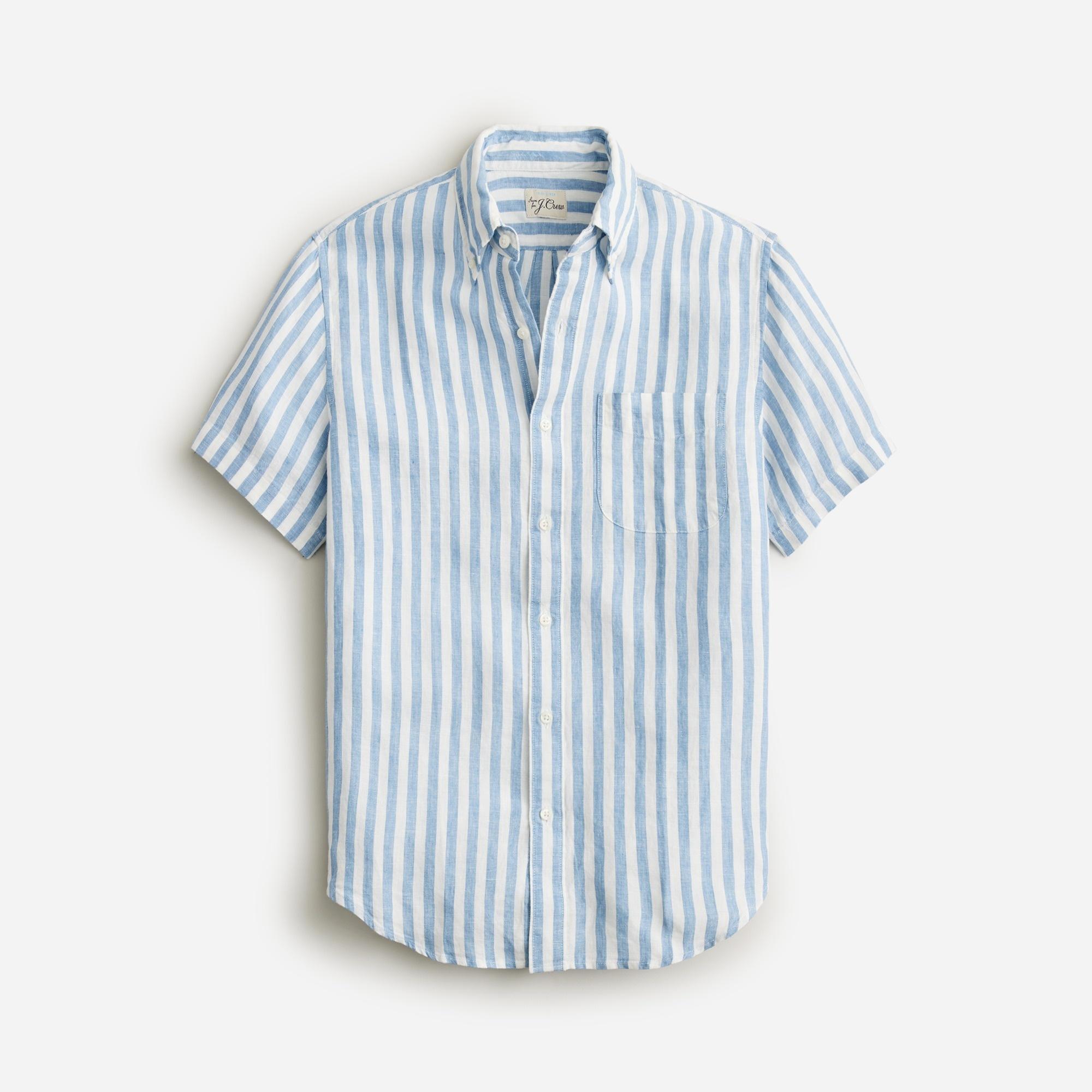 Short-sleeve Baird McNutt Irish linen shirt Product Image