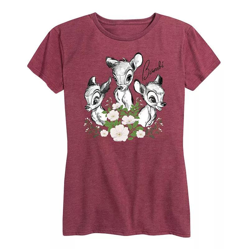 Disneys Bambi Womens Portrait Trio Graphic Tee Product Image