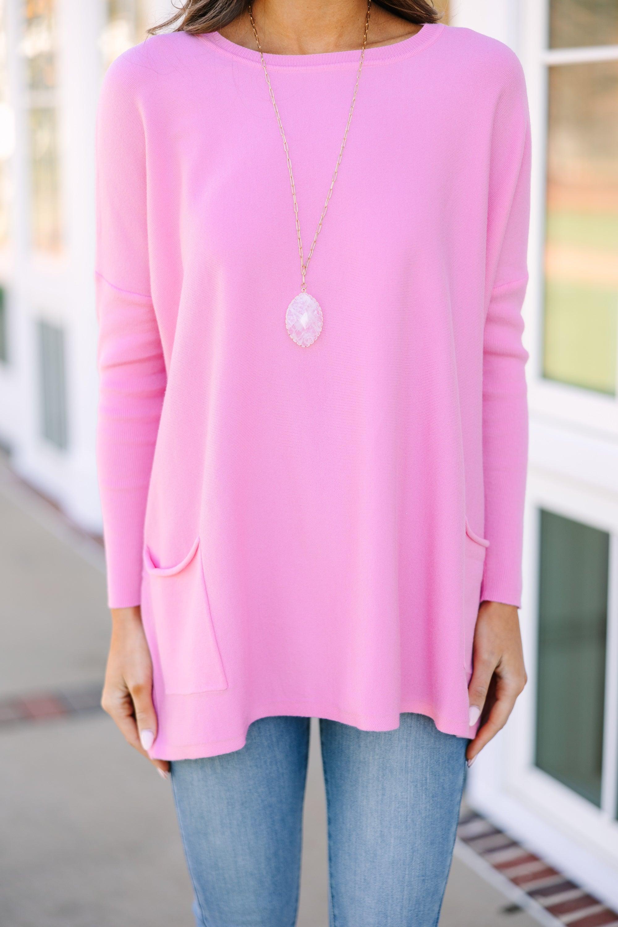 Loving My Life Pink Pocket Tunic Female Product Image