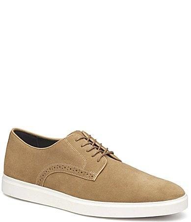 Johnston  Murphy Mens Brody Suede Plain Toe Oxfords Product Image