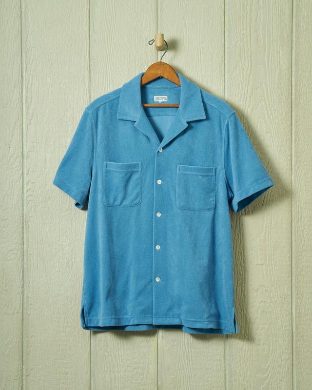 Summer Camp Shirt in Mid Blue Terrycloth Product Image