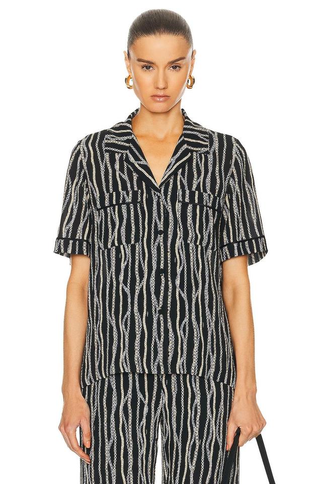 Chloe Printed Camp Shirt Product Image