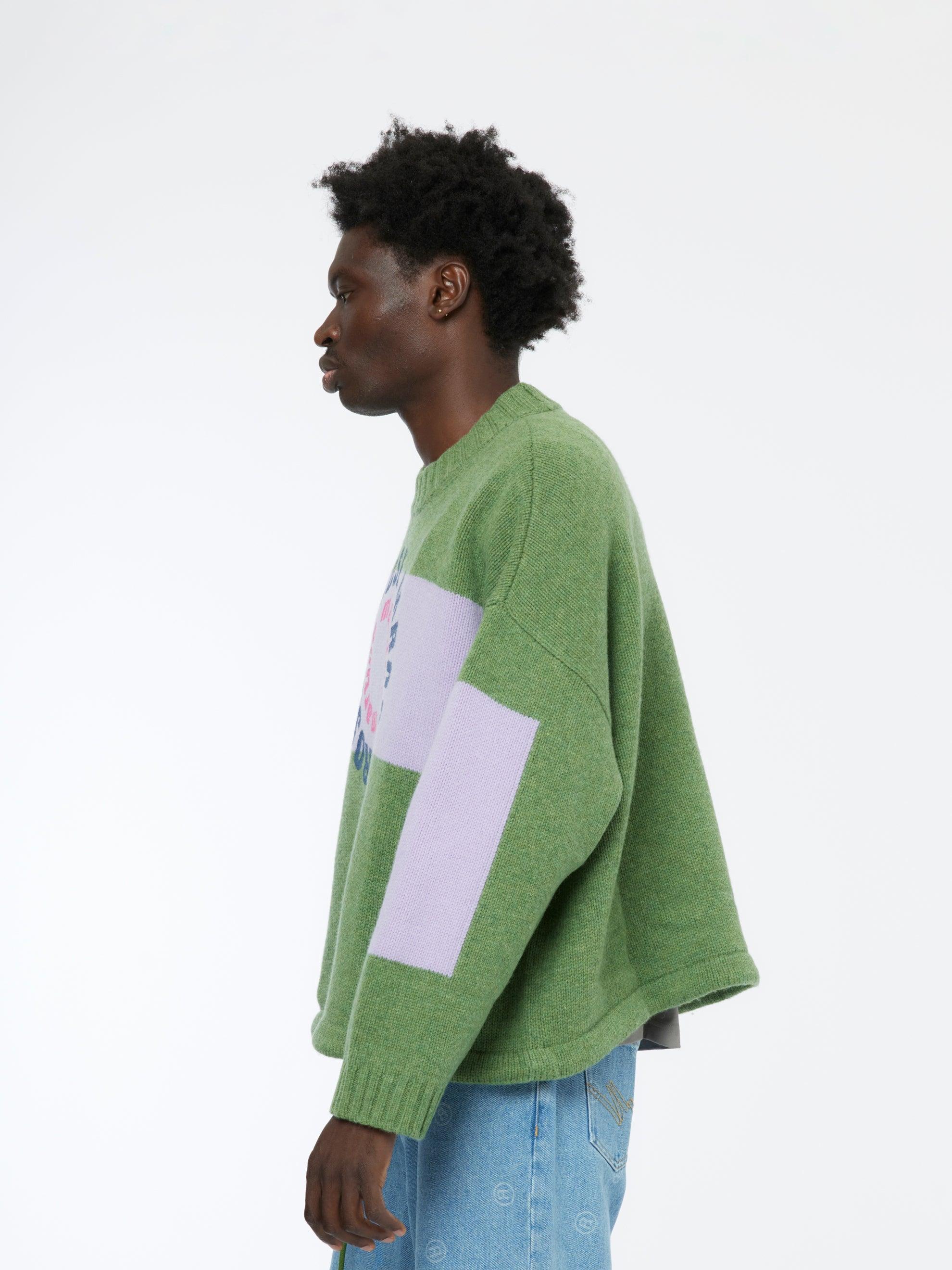 Intarsia Print Jumper (Green) Product Image