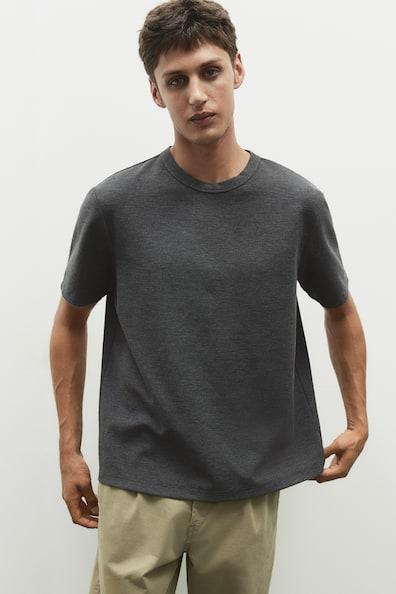 Regular Fit Waffled T-shirt Product Image