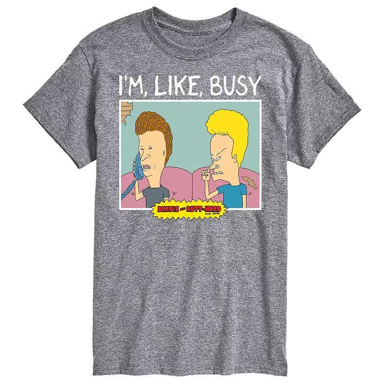 Big & Tall Beavis & Butthead Im Like Busy Tee, Mens Product Image