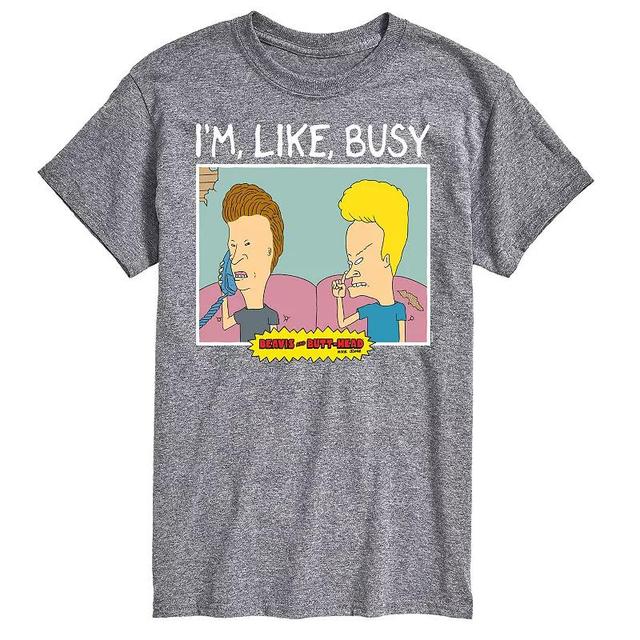 Mens Beavis And Butthead Im Like Busy Tee Product Image