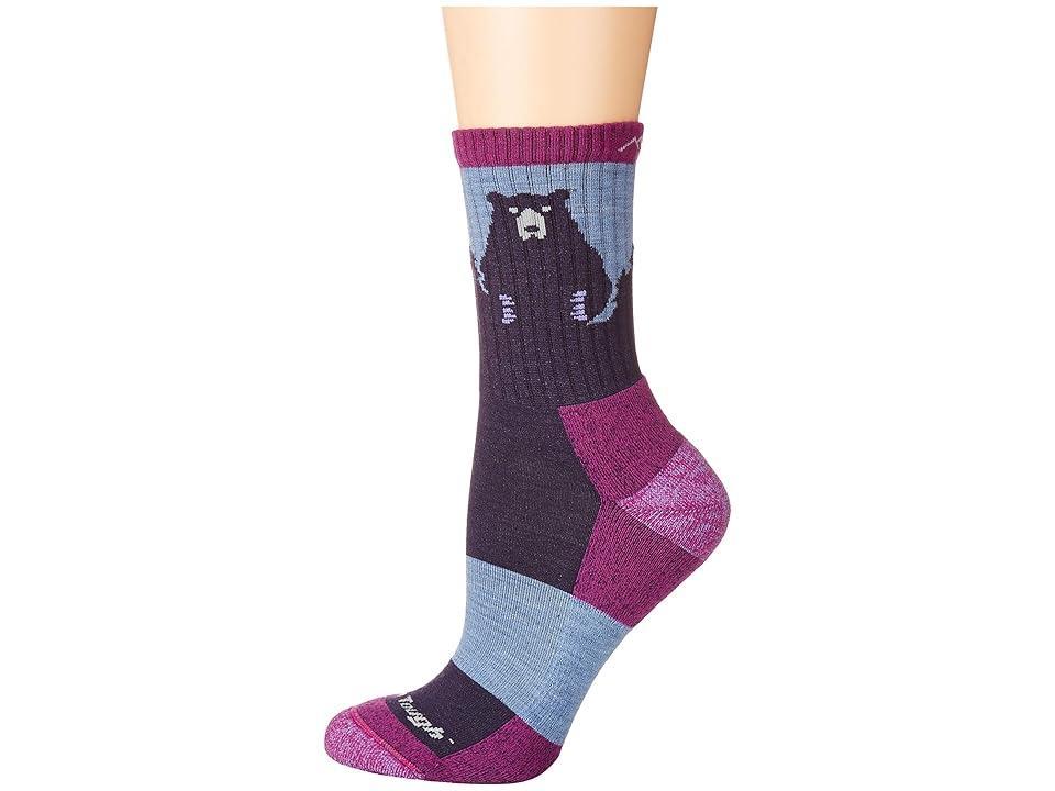 Darn Tough Vermont Bear Town Micro Crew Light Cushion Women's Crew Cut Socks Shoes Product Image