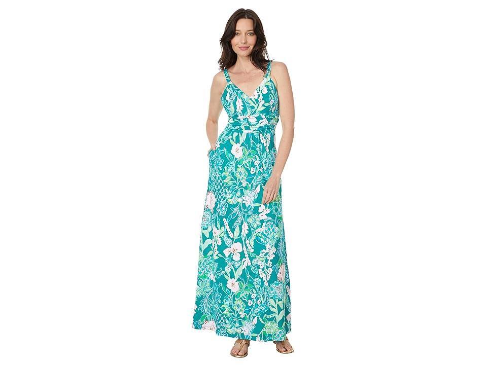 Womens Blake Floral V-Neck Maxi Dress Product Image