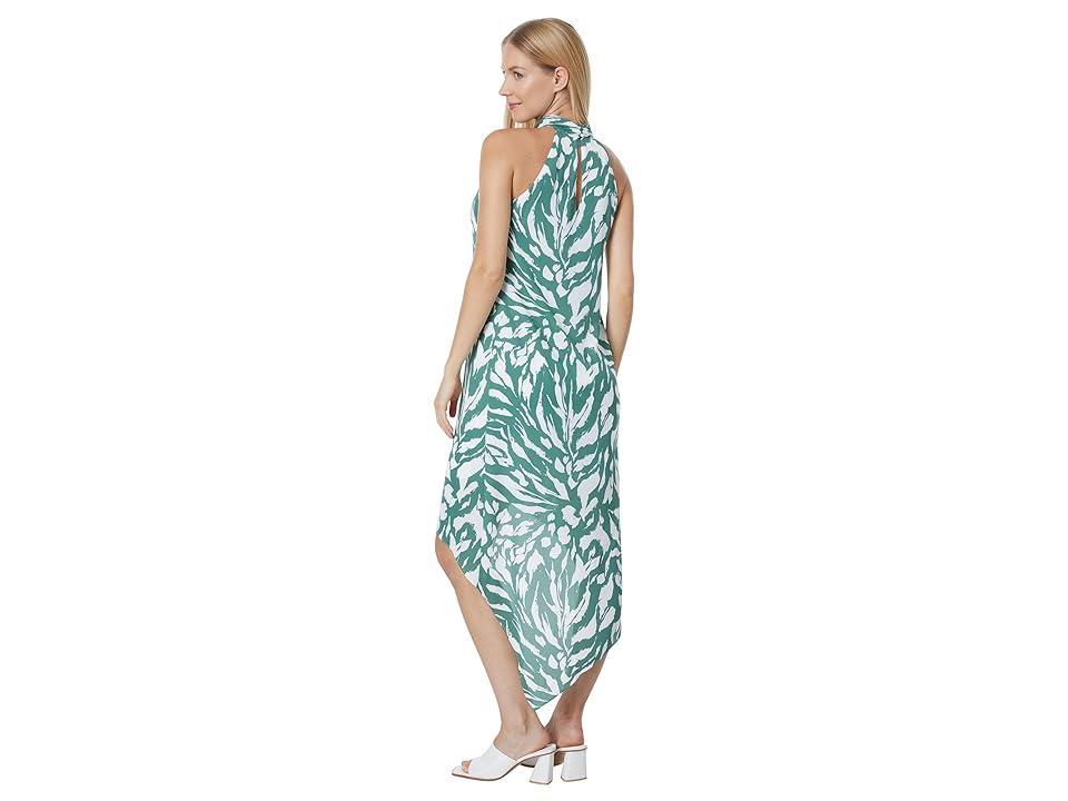 BCBGMAXAZRIA Long Halter Maxi Dress (Ivy) Women's Clothing Product Image