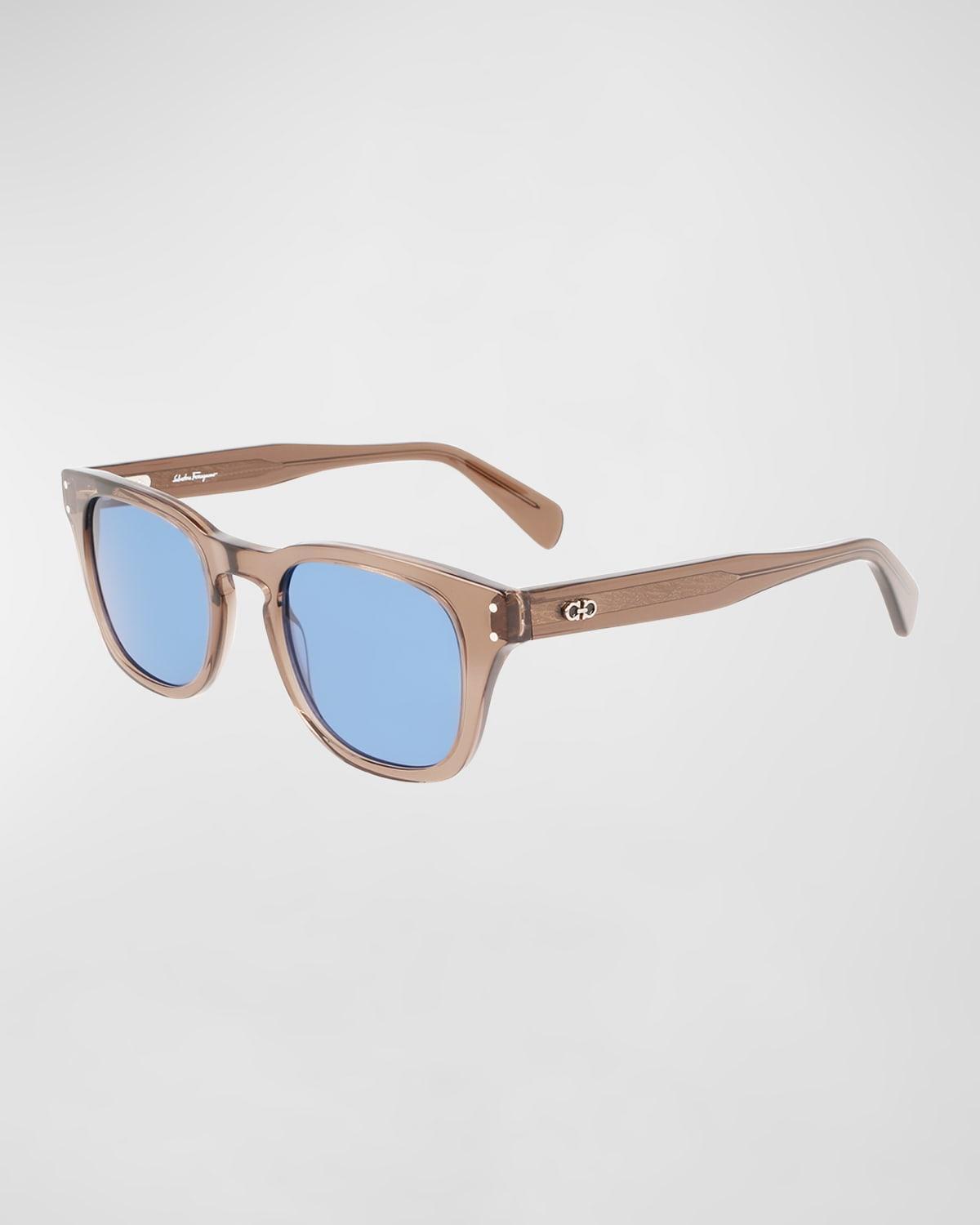 FERRAGAMO 49mm Small Rectangular Sunglasses Product Image