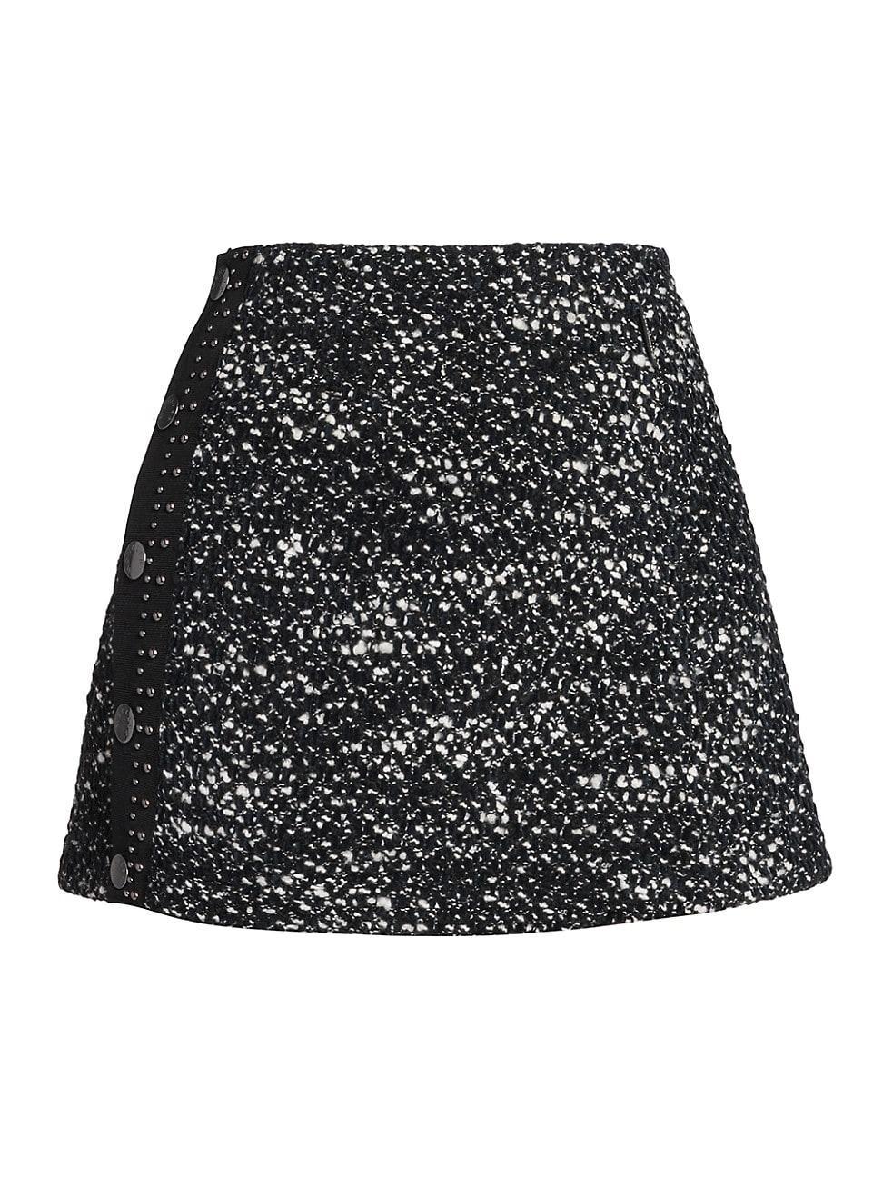 Womens Tweed A-Line Miniskirt product image