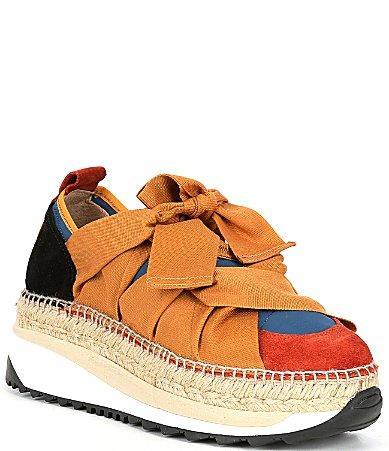 Free People Chapmin Suede Chunky Espadrille Platform Sneakers Product Image